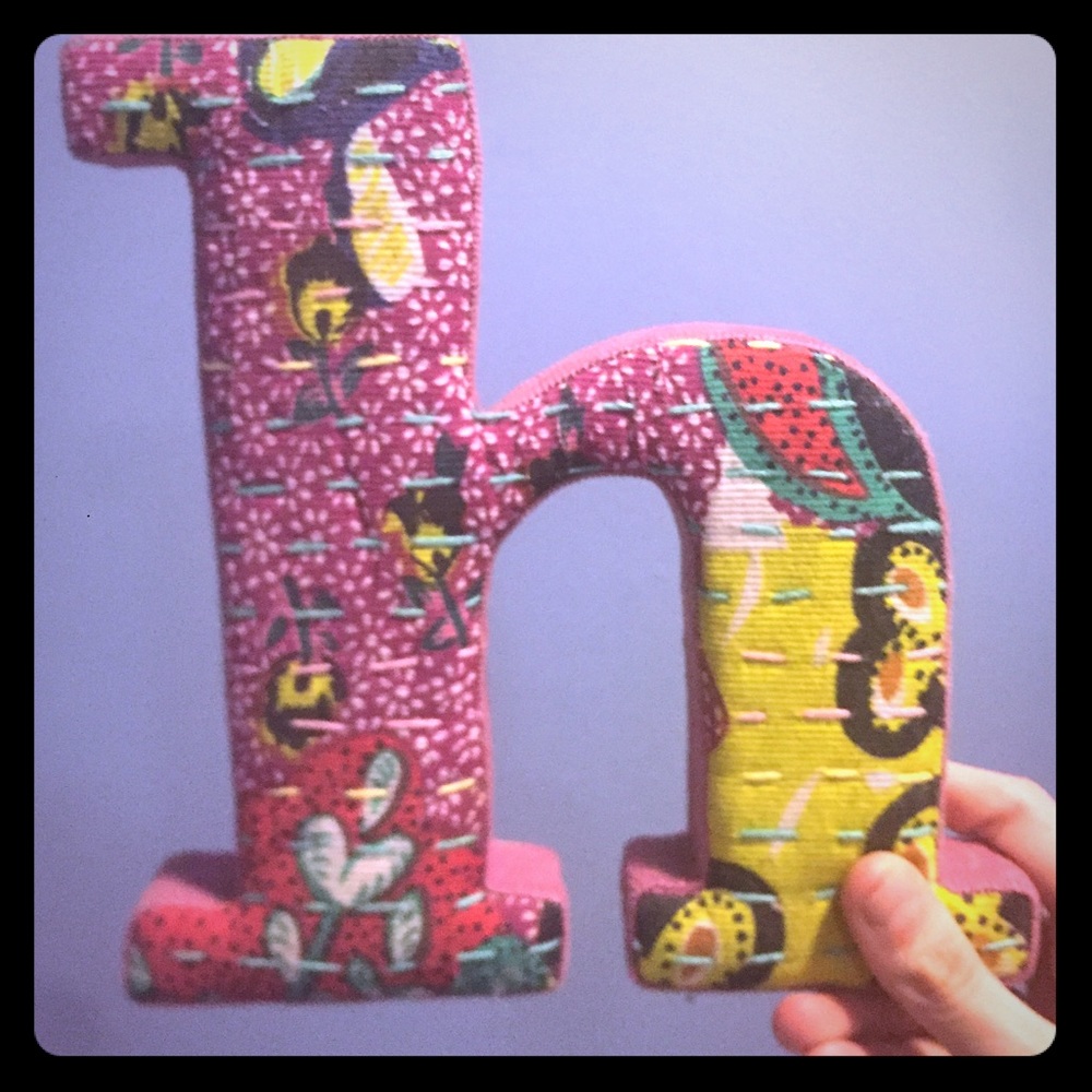 Anthropologie wall decor letter “h”